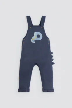 Conjunto bebé peto y camiseta detalle tejido bouclé manga larga