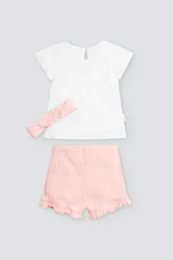 Conjunto bebé 3 piezas estampado floral