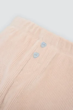 Conjunto bebé sudadera con volantes y pantalón detalle oso texturizado