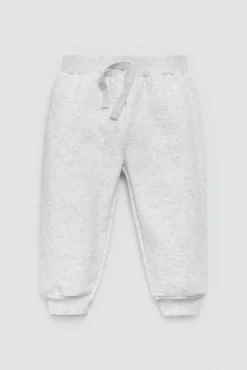 Conjunto bebé sudadera y jogger gris estampado