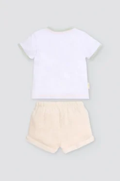 Conjunto bebé verano camiseta y pantalón corto