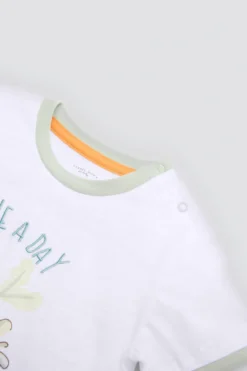 Conjunto bebé verano camiseta y pantalón corto