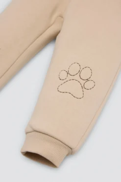 Conjunto chándal bebé estampado cara gato