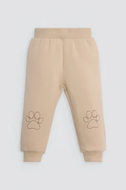 Conjunto chándal bebé estampado cara gato
