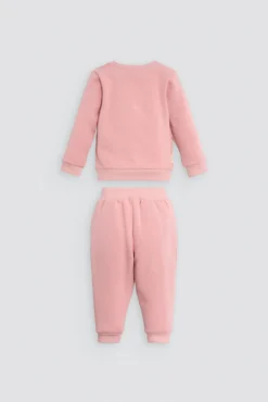 Conjunto chándal bebé manga larga ENJOY rosa