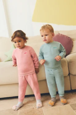 Conjunto chándal bebé manga larga ENJOY rosa