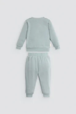 Conjunto chándal bebé manga larga ENJOY verde
