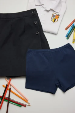 Culotte básico liso de algodón marino