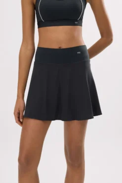 Falda deportiva Compressive con short y bolsillo interior negra