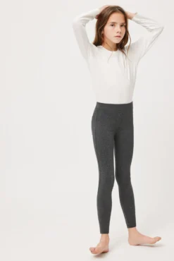 Leggings básicos de niña marengo