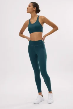 Leggings deportivos Compressive efecto push-up verde botella