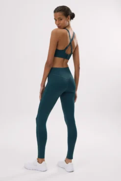 Leggings deportivos Compressive efecto push-up verde botella