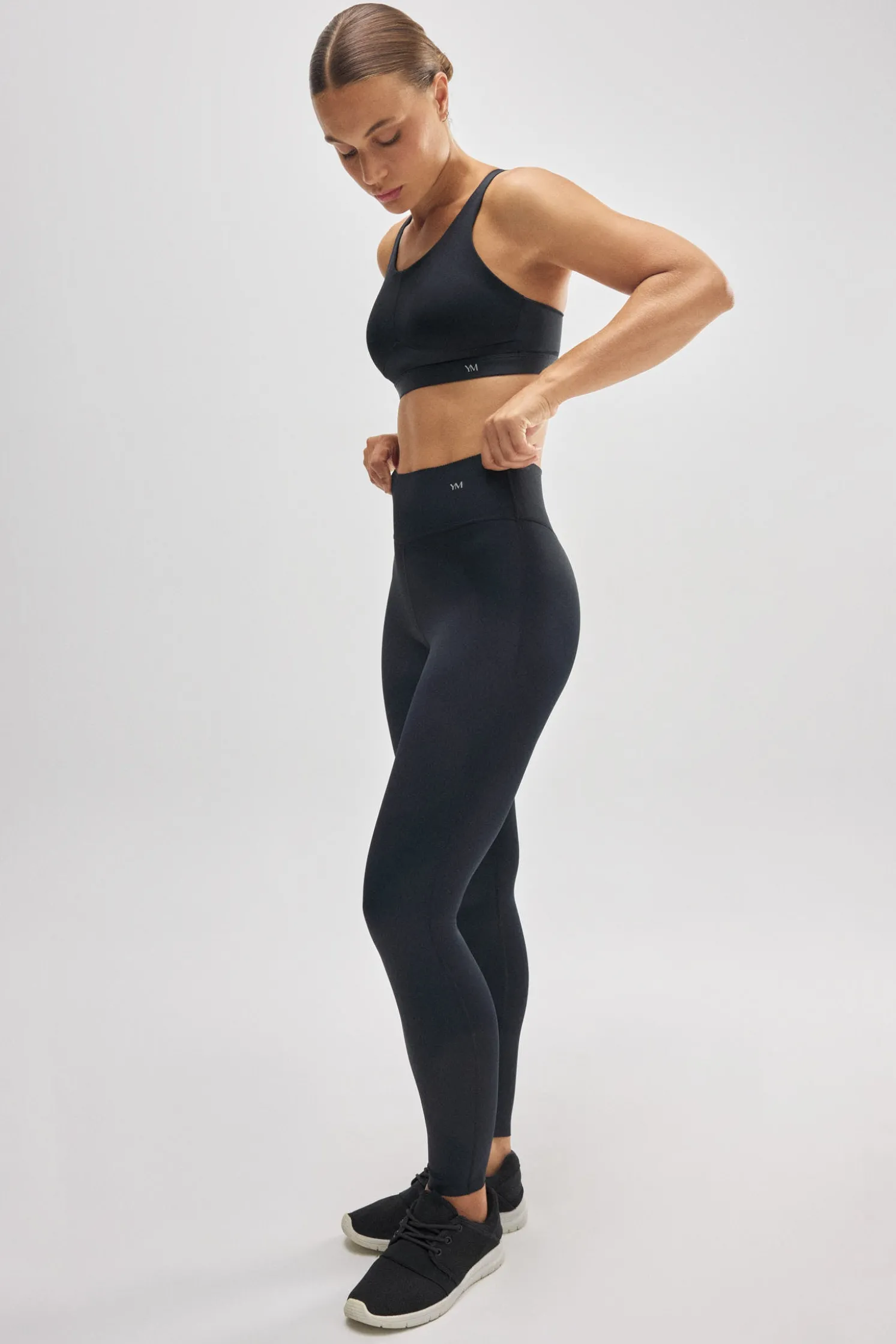 Leggings deportivos Compressive efecto push-up negro