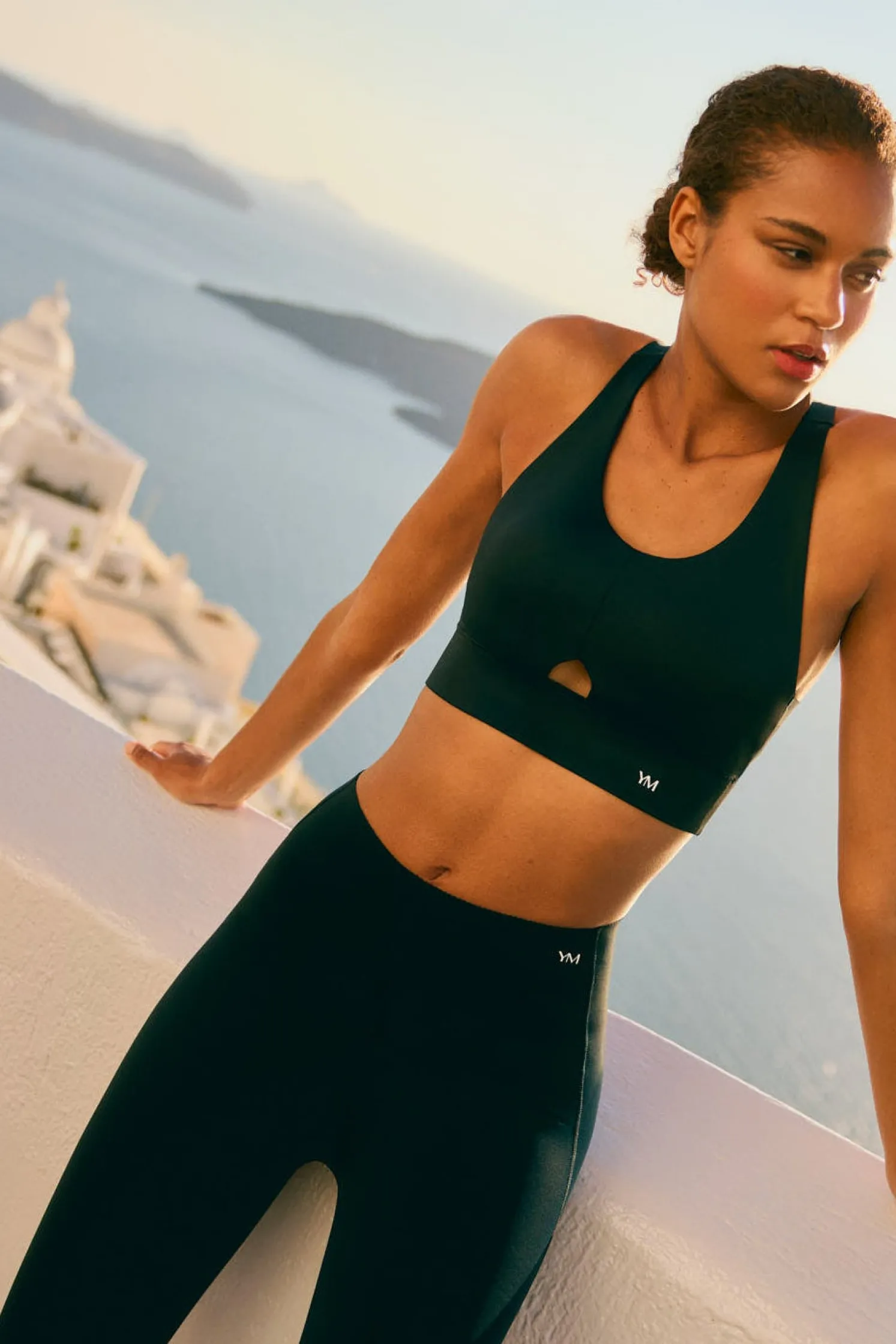 Leggings deportivos Compressive efecto push-up negro