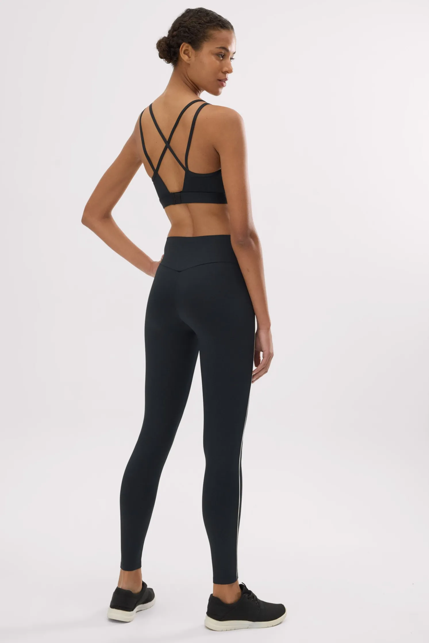 Leggings deportivos Compressive largos efecto push-up negro
