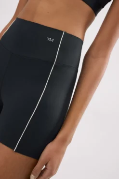 Leggings deportivos Compressive cortos efecto push-up negro