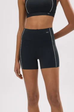 Leggings deportivos Compressive cortos efecto push-up negro