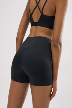 Leggings deportivos Compressive cortos efecto push-up negro
