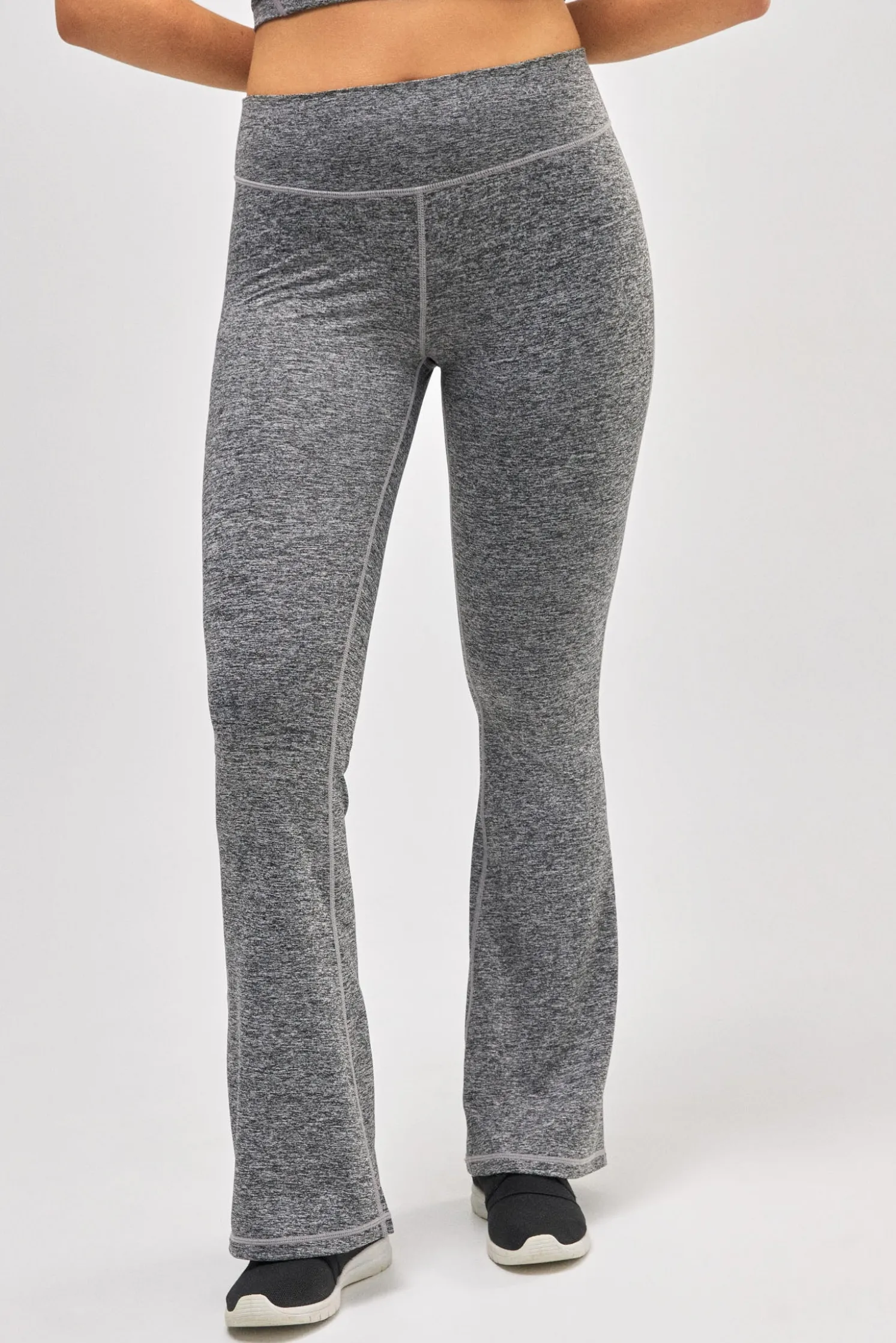 Leggings deportivos flare gris