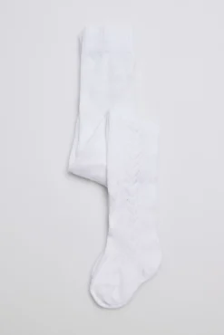 Leotardo calado blanco
