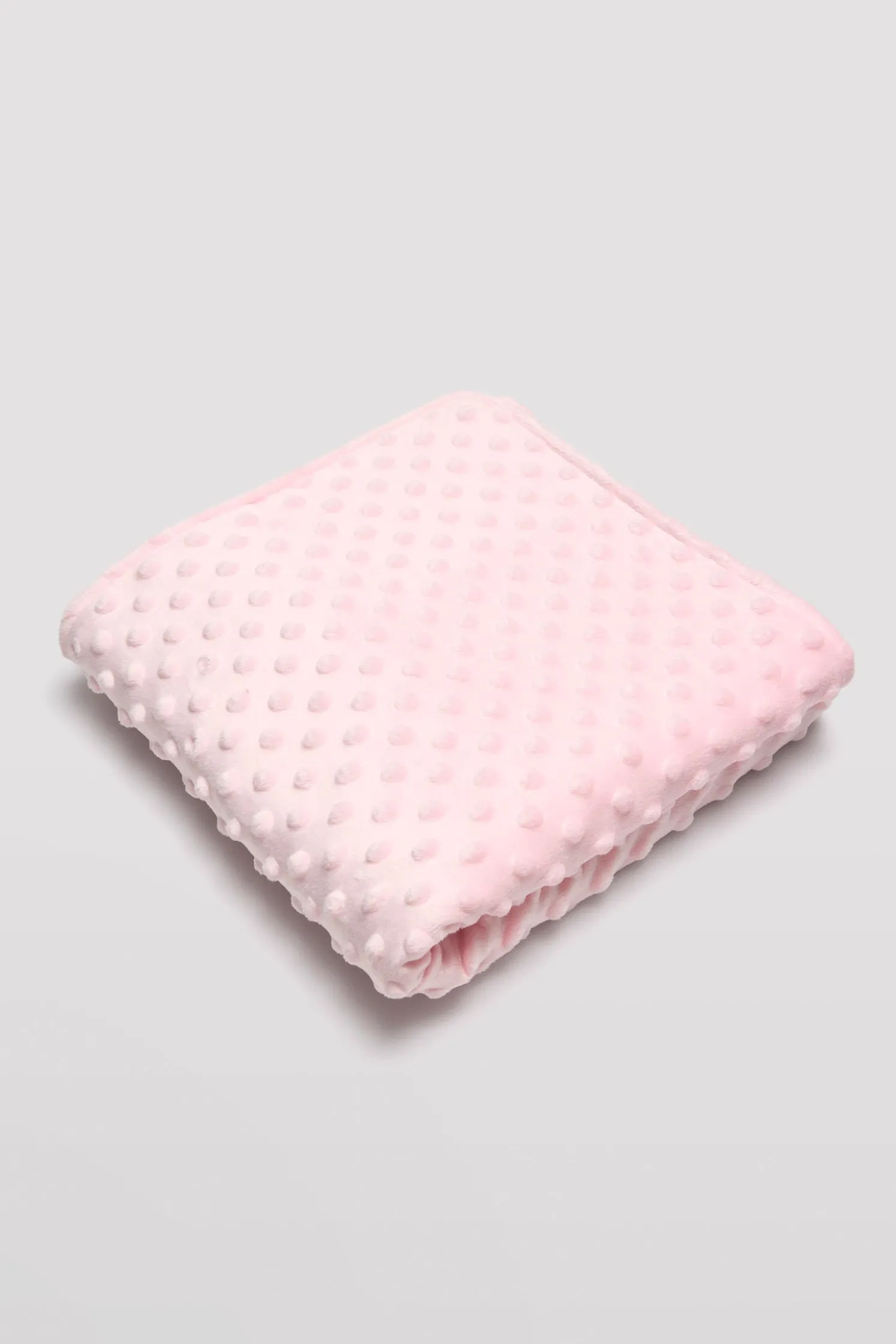 Manta de bebé topitos rosa