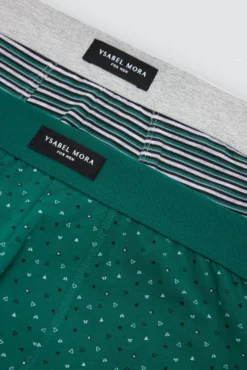 Pack 2 bóxers estampados geométricos