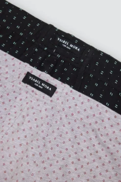 Pack 2 bóxers estampados motivos minimal