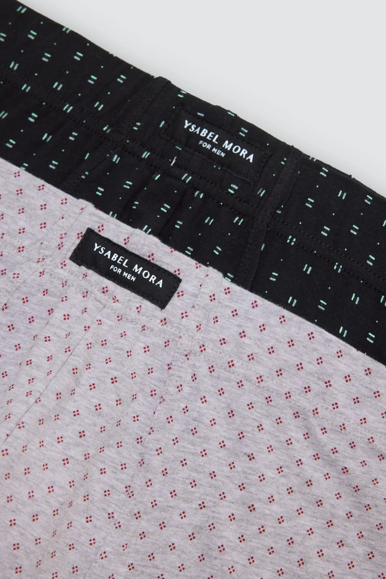 Pack 2 bóxers estampados motivos minimal