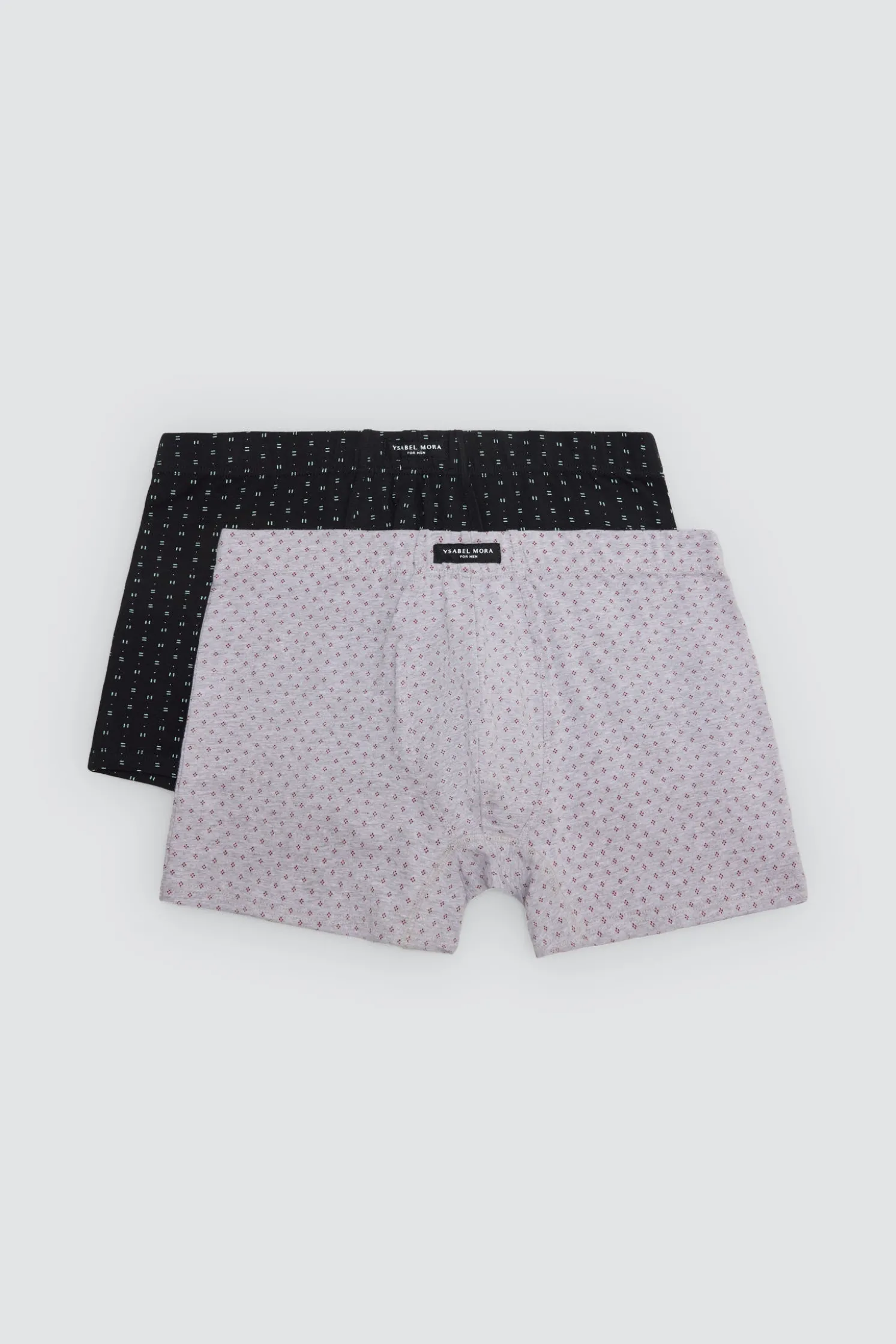 Pack 2 bóxers estampados motivos minimal