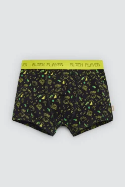 Pack 2 bóxers juveniles algodón estampados Alien