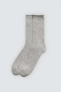 Pack 3 calcetines altos bambú sin puño colores neutros