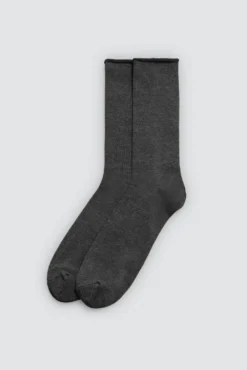 Pack 3 calcetines altos bambú sin puño colores neutros