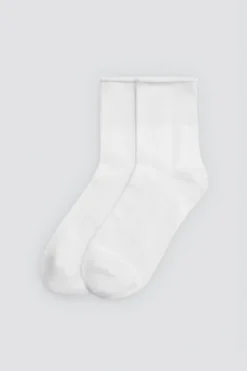 Pack 3 calcetines altos básicos lisos blanco