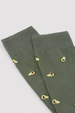 Pack 3 calcetines altos estampado frutas