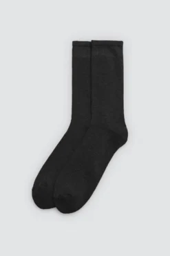 Pack 3 calcetines altos térmicos puño antipresión color negro