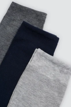 Pack 3 calcetines bambú colores neutros