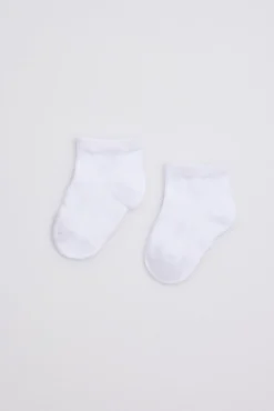 Pack 3 calcetines bebé básicos transpirables blanco