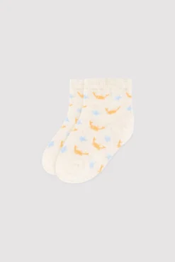 Pack 3 calcetines cortos bebé estampados oso pirata