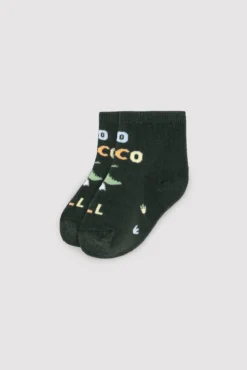 Pack 3 calcetines cortos bebé estampados cocodrilo