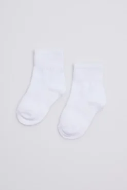 Pack 3 calcetines cortos infantil blanco