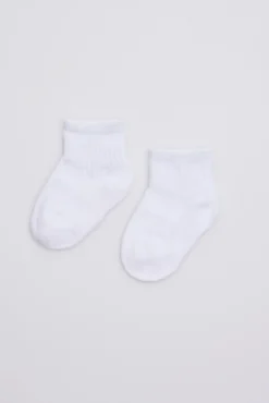 Pack 3 calcetines de bebé transpirables estilo sport blanco