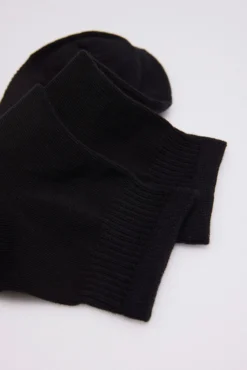 Pack 3 calcetines deportivos cortos negro