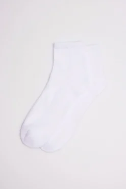 Pack 3 calcetines deportivos de rizo blanco