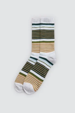 Pack 4 calcetines estampados gris y verde