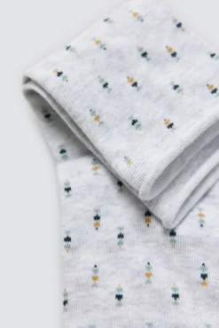 Pack 4 calcetines estampados sin puño
