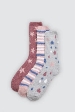 Pack 3 calcetines franela estampados