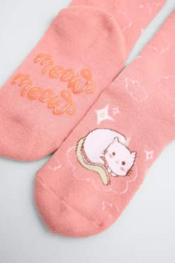 Pack 3 calcetines infantiles térmicos antideslizantes Meow