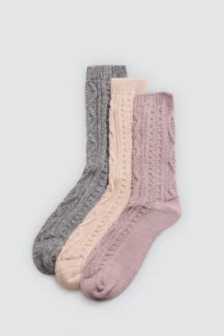 Pack 3 calcetines mujer extra suaves textura jersey