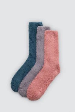 Pack 3 calcetines mujer extra suaves antideslizantes