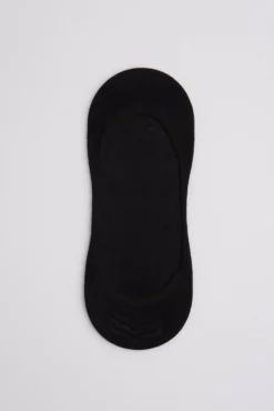 Pack 2 calcetines pinky invisibles algodón negro